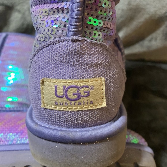 Purple sequins uggs - Picture 3 of 5